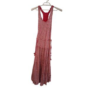 Poupette St Barth maxi dress womens Small pink printed long